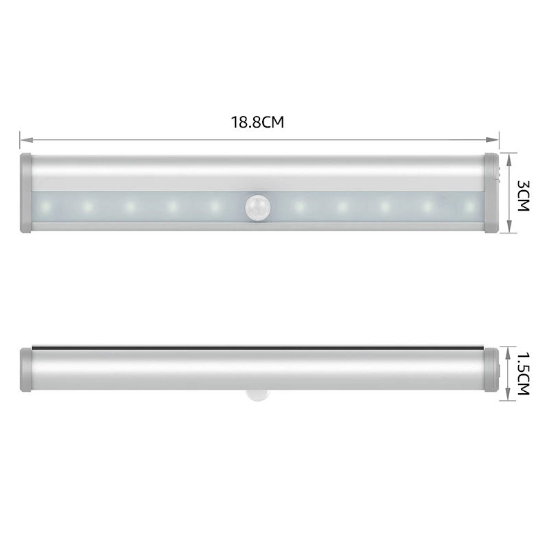 4AAA battery wardrobe led night light with infrared motion sensor wireless led closet lights9