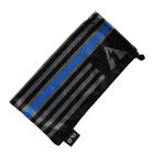 Black color sunglasses pouch custom logo microfiber bag