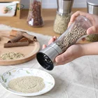 Amazon Wholesale Premium Adjustable Coarseness Manual Stainless Steel Himalayan Sea Salt Pepper Mill Grinder