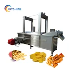 Automatic Continuous Samosa Frying Machine Processing Line Fryer