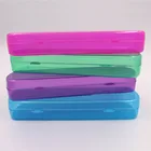 Square Color Plastic Kits Case Toothbrush Holder