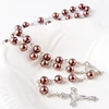 2019 cheap good quality pearl beads necklace jewelry glass bead rosary