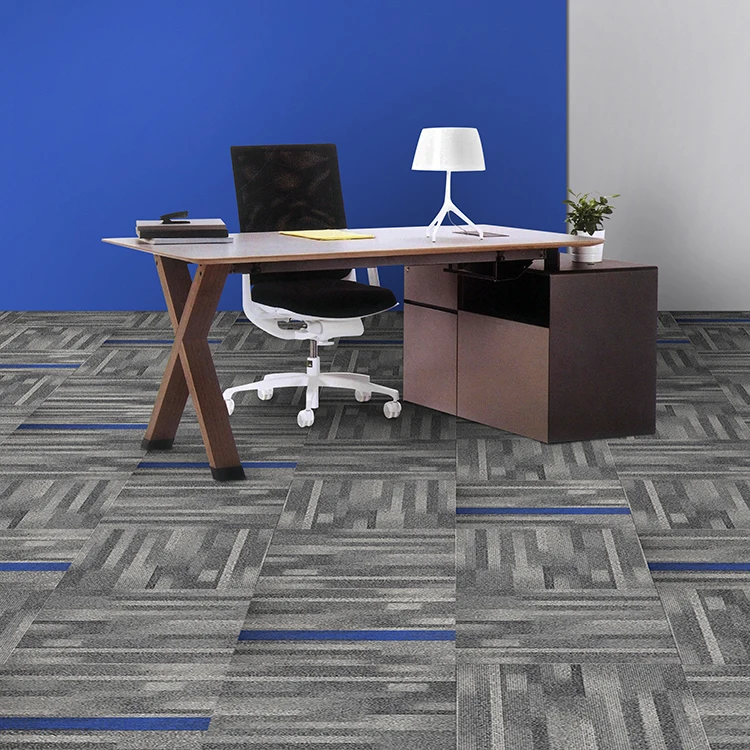 2019 Classical Design Commercial Using PP Material PVC Backing Carpet Tiles 100x100