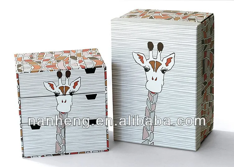 naham small flat pack folding file style storage gift box