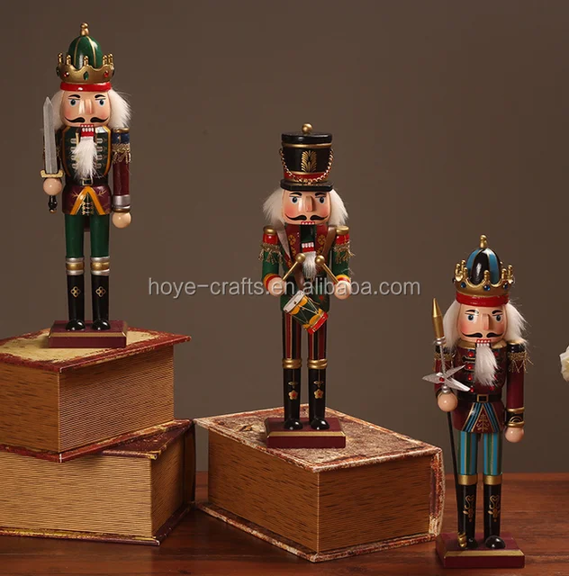 promotional christmas gift wooden nutcracker kids love