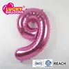 birthday balloon delivery 2017 inflatable number foil balloon for party supplies and wedding decoration