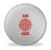 Aim Here Target Funny Printed Novelty Golf Balls
