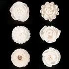 Lotus flower shaped sola wood flower for reed diffuser bottle