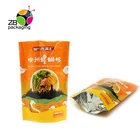 Factory custom printing stand up side gusset food packaging bag for noodle