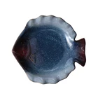 Animal shaped fish shaped dish serving fish shaped plate ceramic seafood dish creative dish