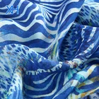 Custom Digital Printed Silk Double Georgette Wholesale Fabric for Dresses by Xinhe Textiles