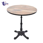 China Supplier Iron Table Base Wooden Dining Table Modern