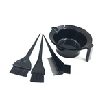 Easy Clear Zipper Gift Bag 4-piece Dye Brush/Comb/Mixing Bowl/Tint Tool Hair Coloring Dyeing Kit
