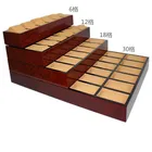 Heyco wooden 6 12 18 24 30 36 slots watch display storage box with accessories