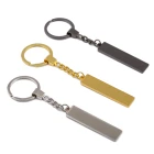High quality custom blank car number plate keychain