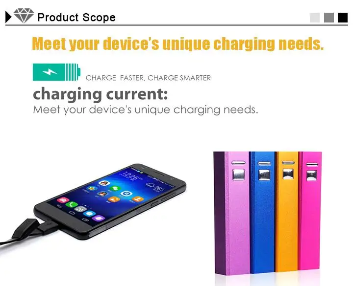 2600mAh Slim Mobile Universal External Portable Power Banks