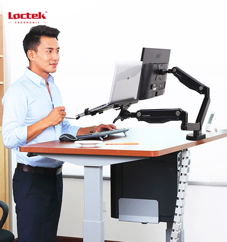 Loctek Dlb530 2lp Aluminum Interactive Lcd Vesa Desk Mount Lcd