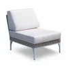 Simple Modern Look Deep Seating Outdoor Living Rattan Centre Armless Collection Sofa