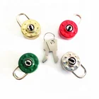 4 kinds of color small round cute journal diary 2 key note book lock