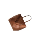 Top grain leather ladies handbag shopping bags leather shopping bag