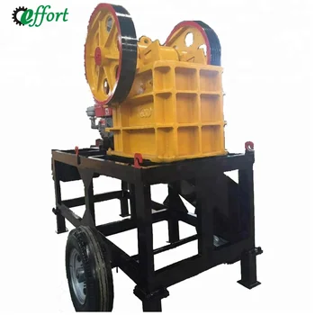 Low Price 2.8t Manual Gravel Kaolin jaw crusher