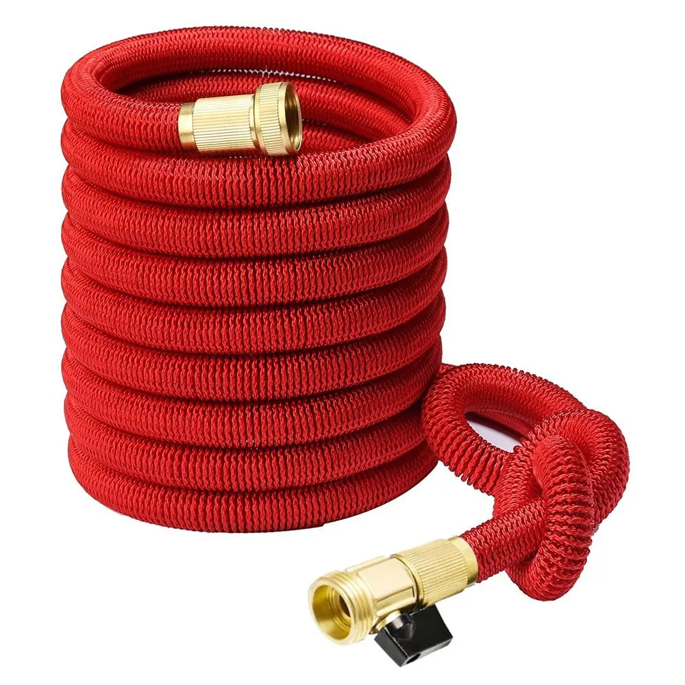 100 ft customized color brass fitting expandable shrinking garden hose