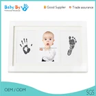 Newborn baby gift set / hand made wooden photo frames