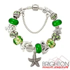 Emerald Murano Glass Beads Bracelets BT16036-1590