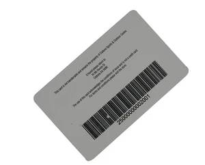 custom offset printed plastic pvc barcode gift card