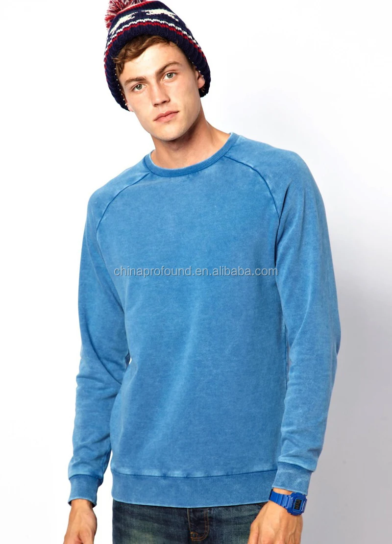 Custom Sweatshirt Without Hood Mens Blank Pullover Wholesale Raglan