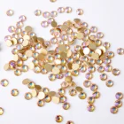 new arrival Hot Sell Crystal AB Flat Back rhinestone nail art SS10 Beautiful nail art stone