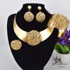 wholesale African set jewelry fashion, 18K gold plating women large jewelry set T0054