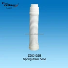 Toilet bowl connector pipe, WC pan tube,flexible spring drain hose