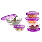 Eco-Friendly Mixing Bowl Glass Cheap Price Food Storage Mixing Glass Bowl Set with Lid