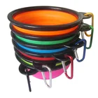 Travel dog bowl ,foldable pet bowl,collapsible dog bowl with carabiner
