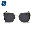 Top Selling Popular Trendy Color Big Frame Glasses Women Stylish High Quality Sunglasses