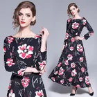 2019 OEM Wholesale Clothing Print Chiffon Dresses