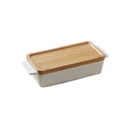 Home kitchen cooking ware food baking ceramic personalized bakeware with handles