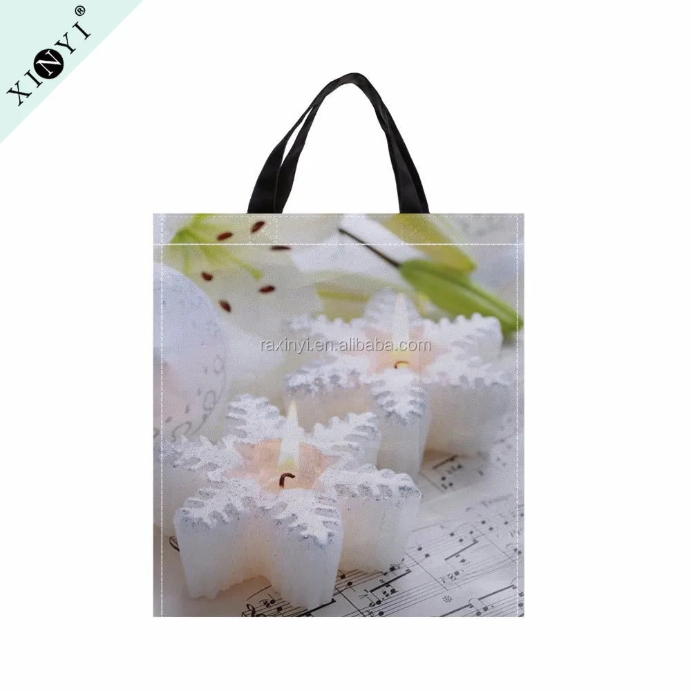 wholesale recycled pp laminated shopping bag foldable non woven