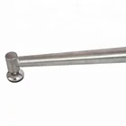 Cross stainless steel metal dining table base for marble top with leveling legs
