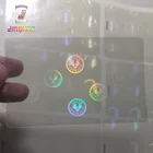 Custom transparent 3d laser hologram security label sticker /id overlay card hologram