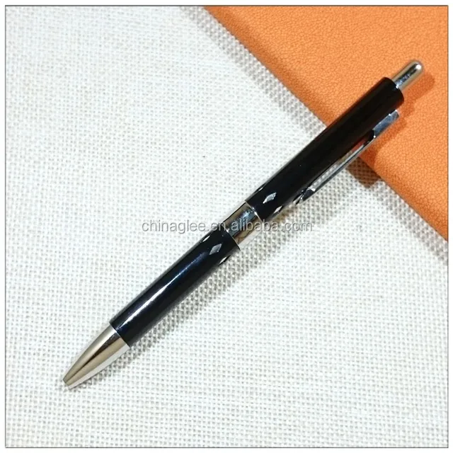 aluminum customized click pen retractable pens ballpoint