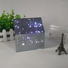 Wedding Glass Mirror Small House Vase with LED light