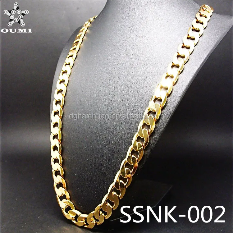 Original Factory Dubai New Gold Chain Design For Men Stainless Steel