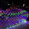 Solar RGB Red and Green Programmable Fishing Triangle Sparkle Large Outdoor LED Christmas Net Lights