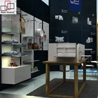 Exhibition stand 3d models anodized aluminum frame trade show booth with shelves