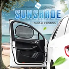 Foldable Customized Promotional Mesh Side Sunshade Car Static Cling Sunshade Car Sun Shade For Window