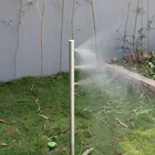 Stand three brass misting nozzle garden sprinkler