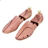 Wholesale Men's Shoe Trees Twin Tube Adjustable Red Cedar Wooden Boots Shoe Trees US Size
