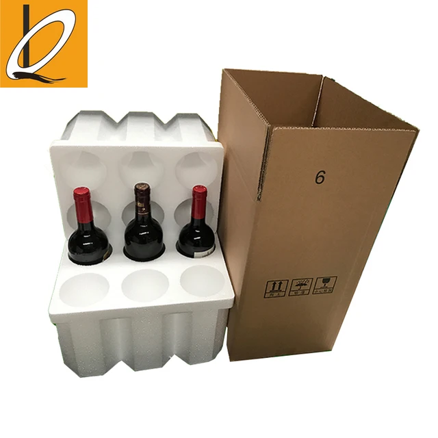 custom made cheap wine glass packaging boxes 6 bottle beer